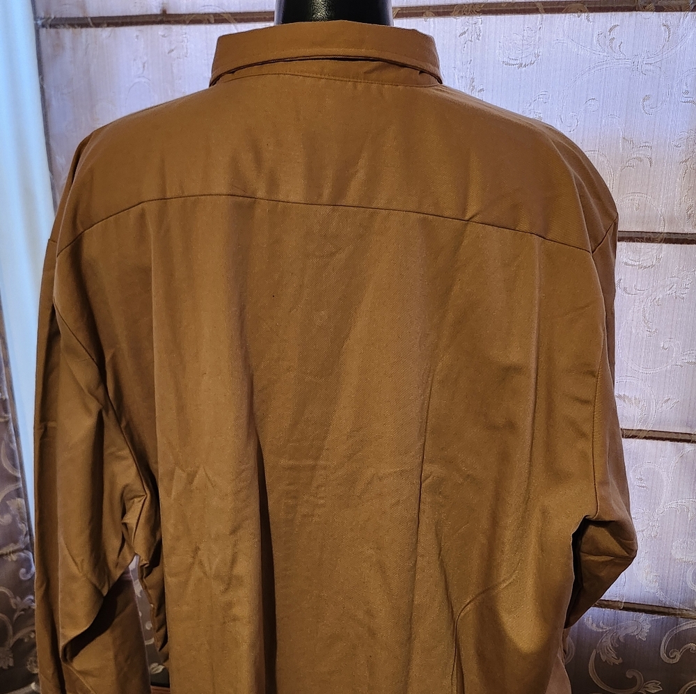 Never Used Men's Haband Flannel Lined Snap-up Shirt 4XL - Picture 2 of 5